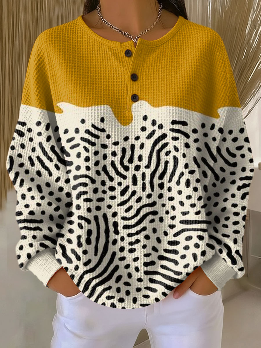 Liv | Scandinavian Ro Waffle-Knit Sweater