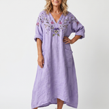 Tavi | Floral Oversized Pocket Midi Dress