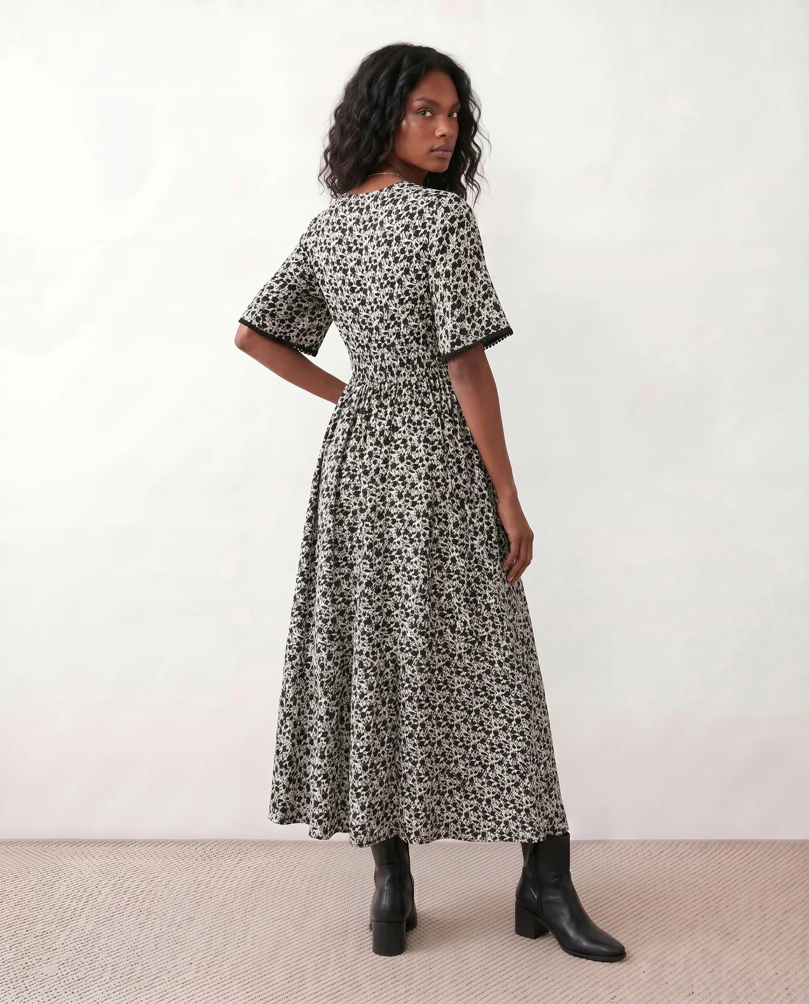 Ines Floral A-Line Maxi Dress
