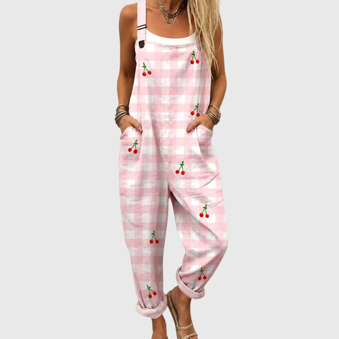 Rosie | Cherry Print Jumpsuit