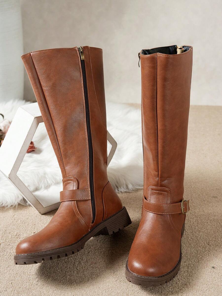 Calliope | Buckle Orthopedic Leather Boots