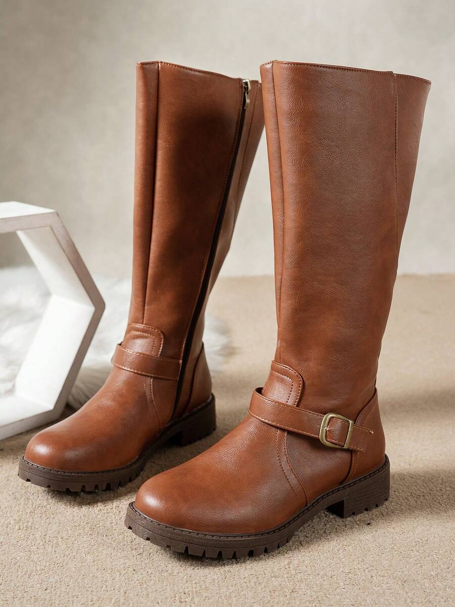 Calliope | Buckle Orthopedic Leather Boots