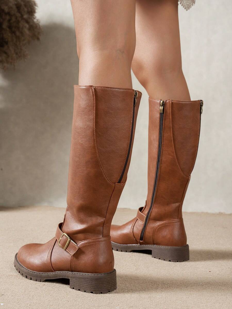 Calliope | Buckle Orthopedic Leather Boots