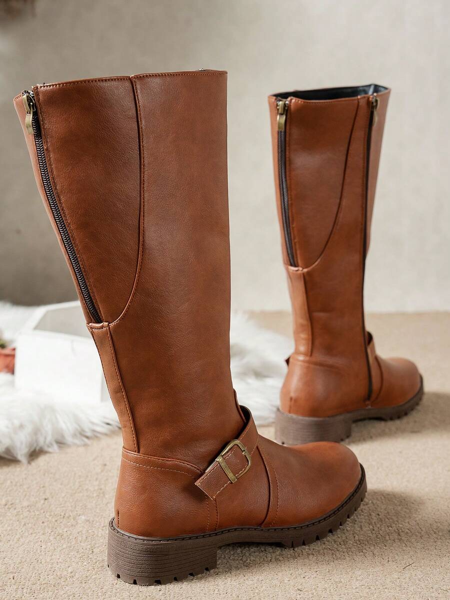 Calliope | Buckle Orthopedic Leather Boots