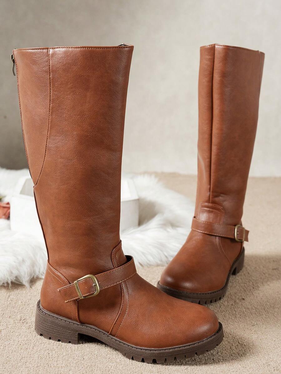 Calliope | Buckle Orthopedic Leather Boots