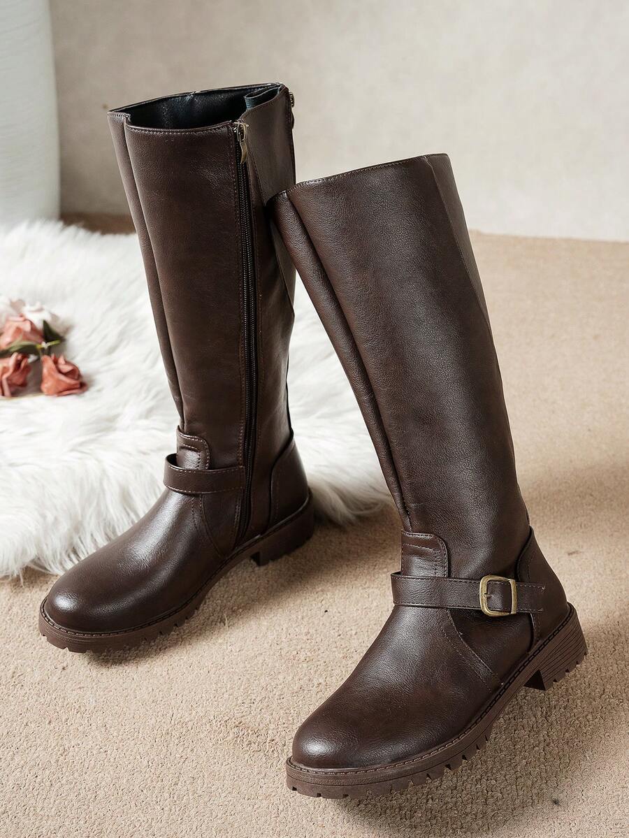 Calliope | Buckle Orthopedic Leather Boots