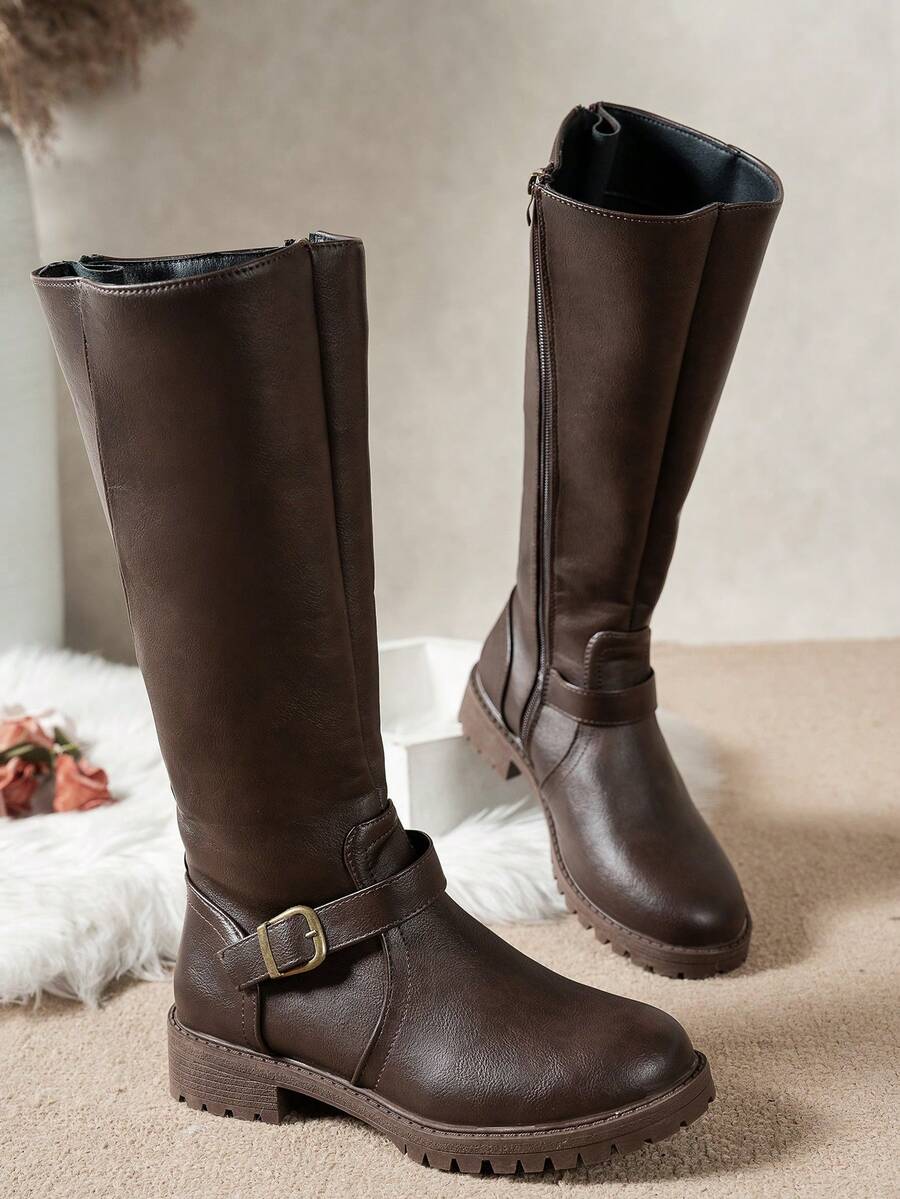 Calliope | Buckle Orthopedic Leather Boots