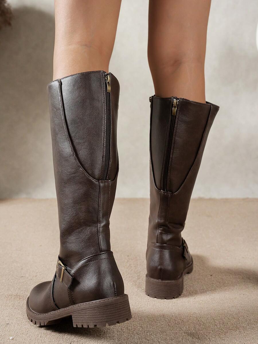 Calliope | Buckle Orthopedic Leather Boots