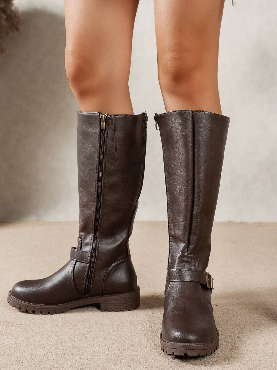 Calliope | Buckle Orthopedic Leather Boots