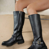 Calliope | Buckle Orthopedic Leather Boots