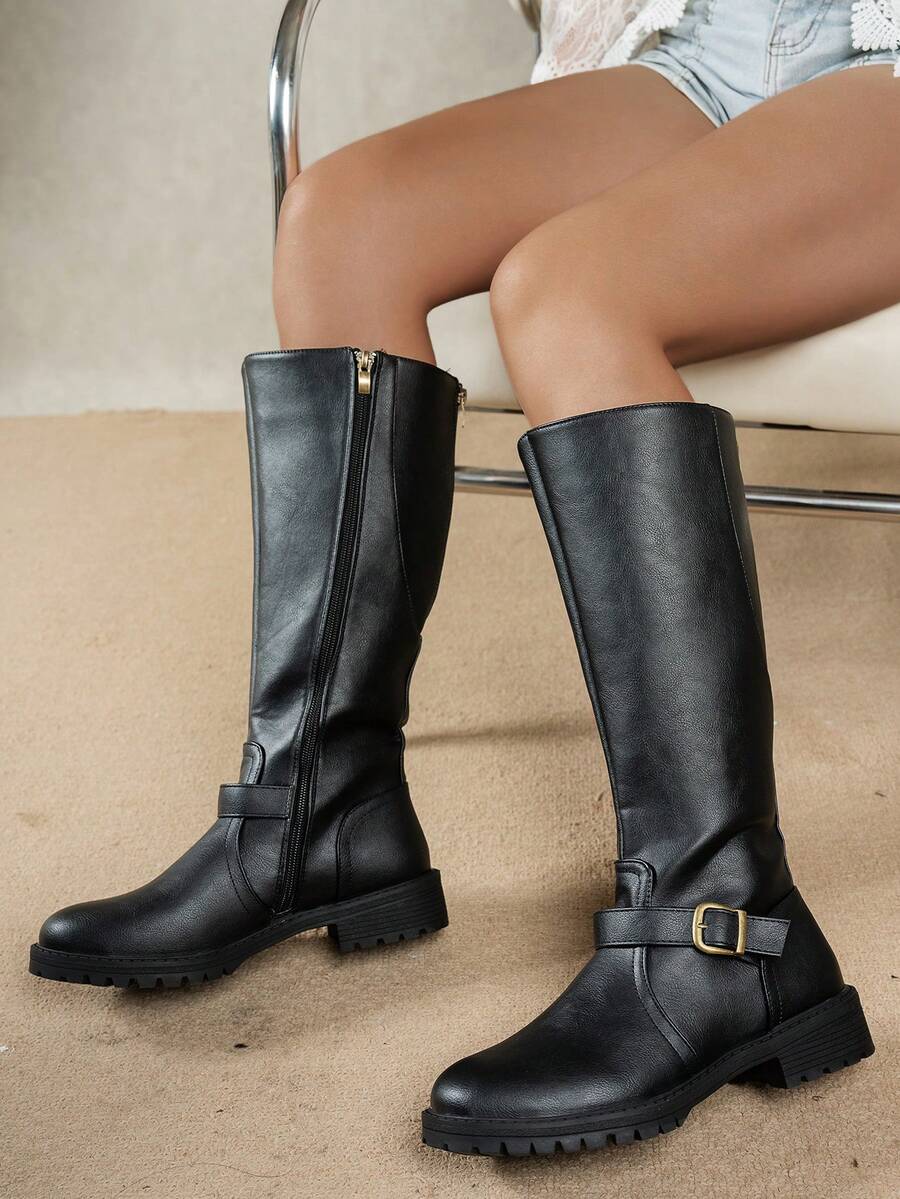 Calliope | Buckle Orthopedic Leather Boots