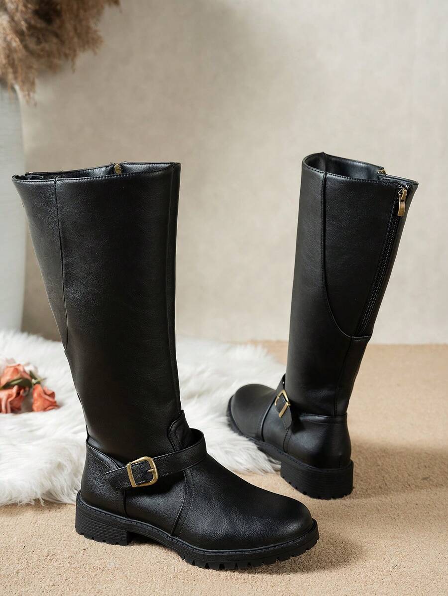 Calliope | Buckle Orthopedic Leather Boots