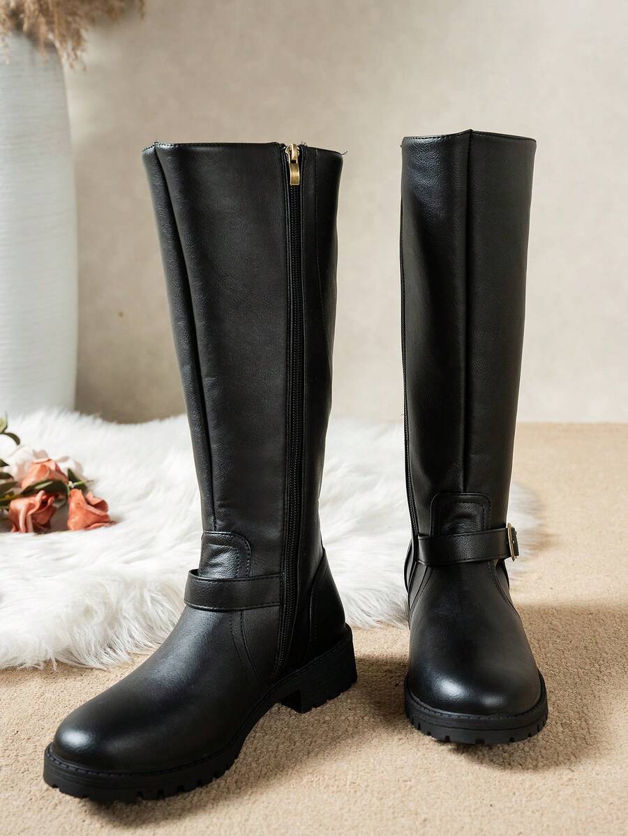 Calliope | Buckle Orthopedic Leather Boots