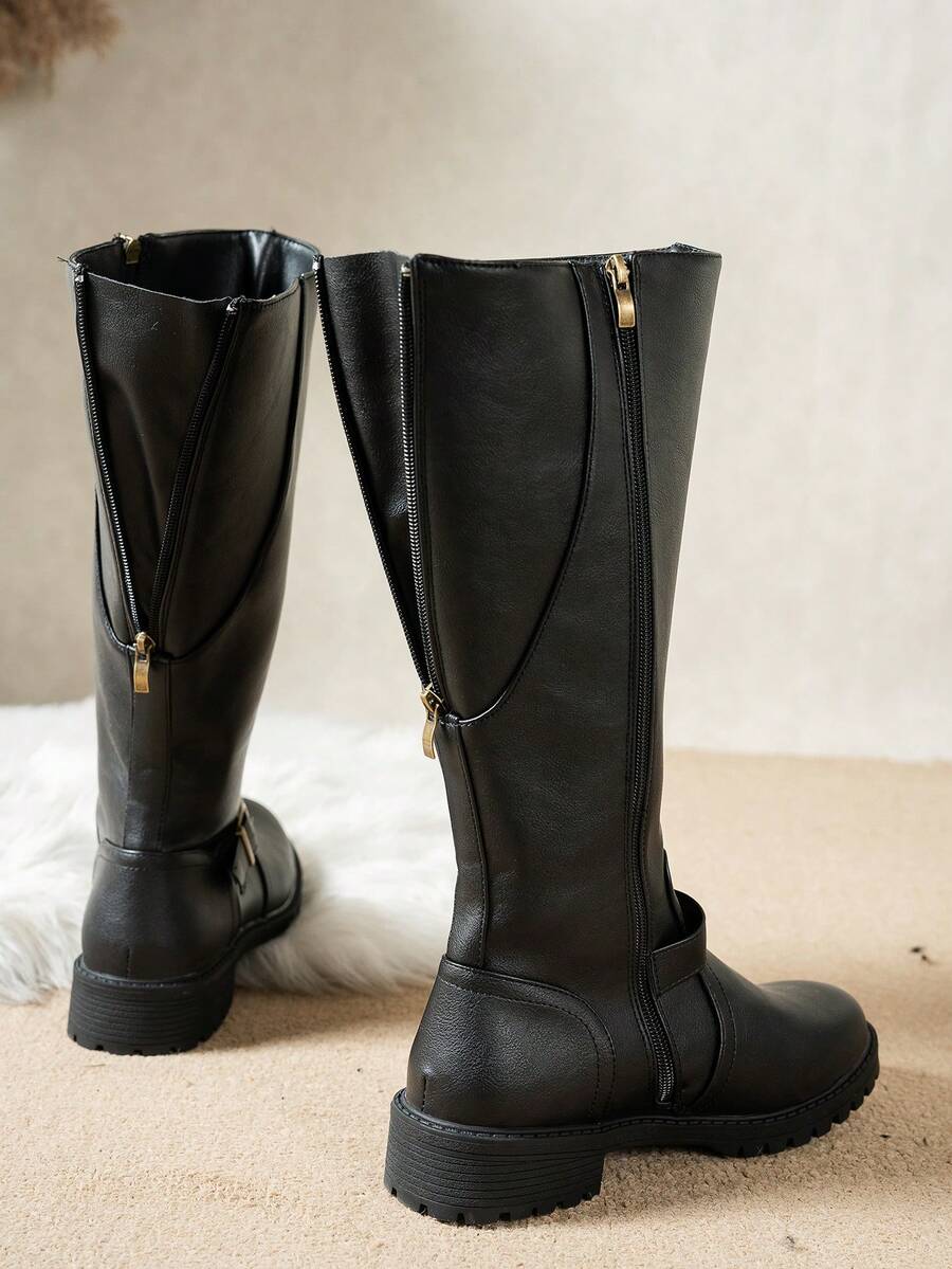 Calliope | Buckle Orthopedic Leather Boots