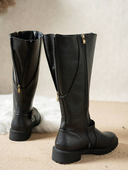 Calliope | Buckle Orthopedic Leather Boots