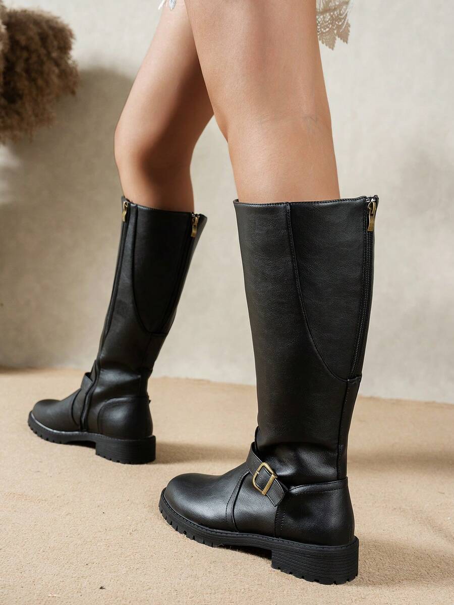 Calliope | Buckle Orthopedic Leather Boots