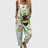 Daisy | Floral Bee Overalls