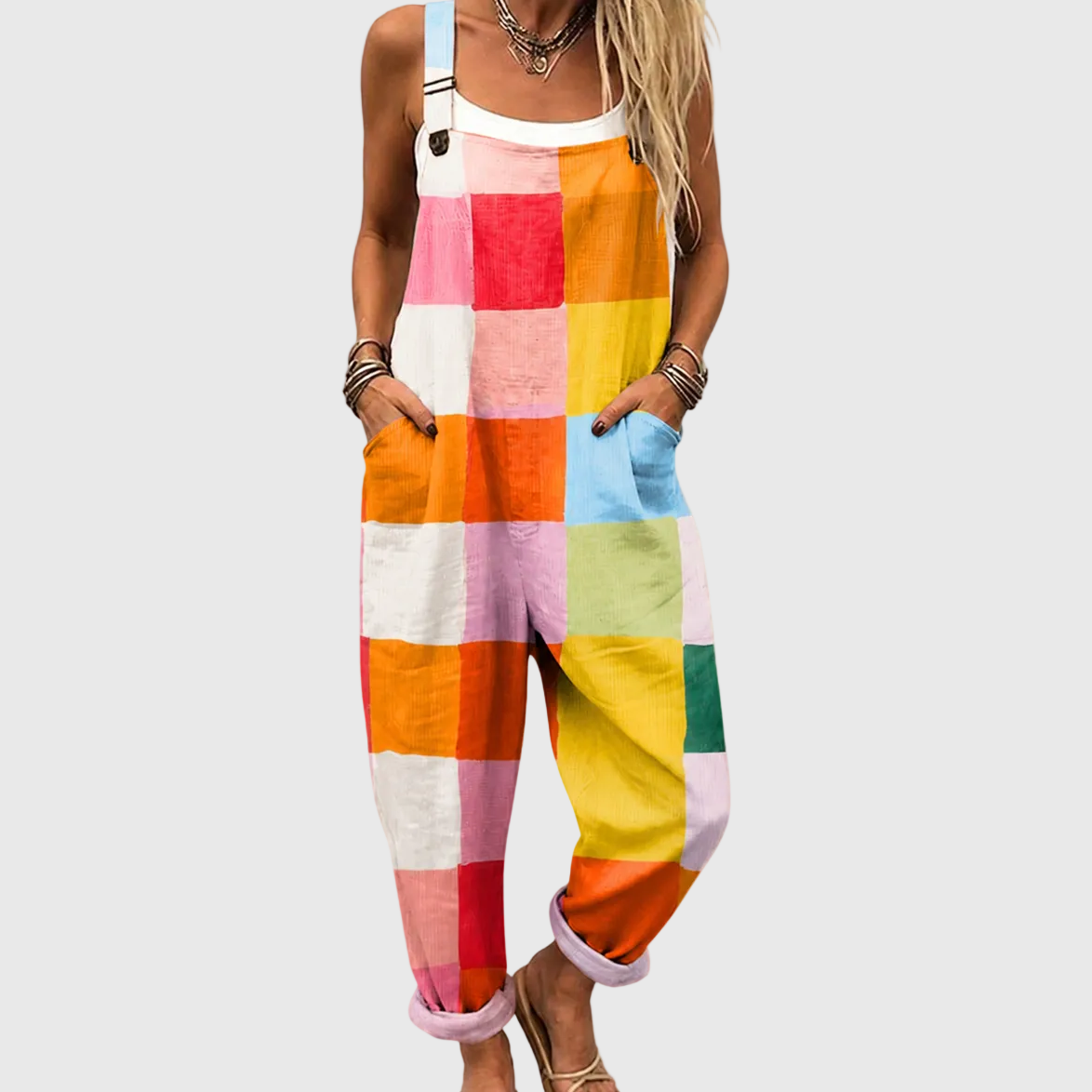 Mia | Color Block Jumpsuit