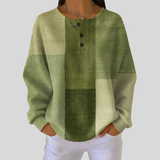 Shelby | Waffle Knit Henley Sweatshirt