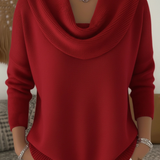 Cowl Neck Sweater | Women's Merino Wool Knit Pullover