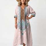 Kenza | Designer Panel Relaxed Pocket Midi Dress