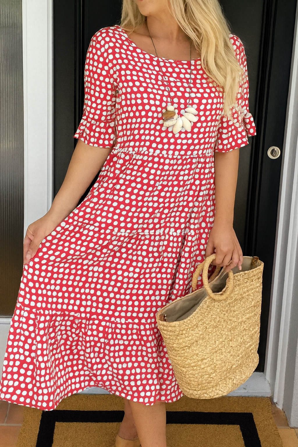 Sienna™ | Short-Sleeve Midi Dress