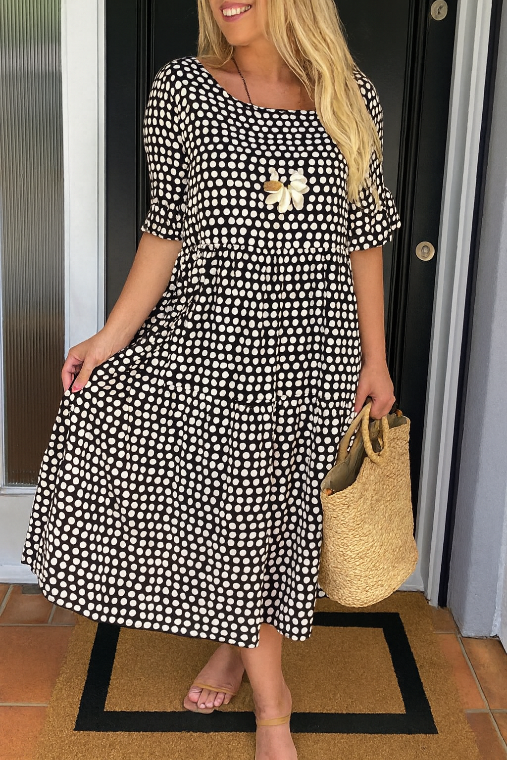 Sienna™ | Short-Sleeve Midi Dress