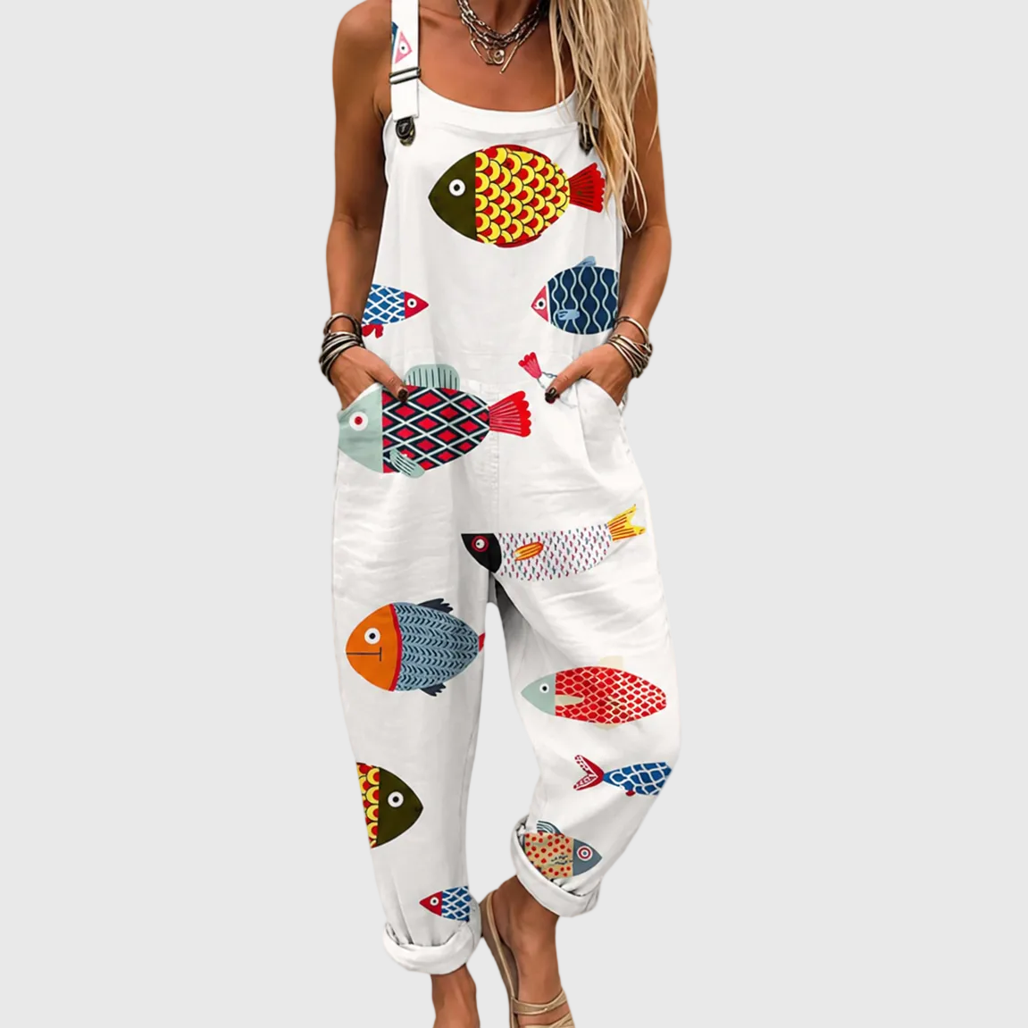 Marina | Colorful Fish Jumpsuit