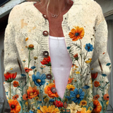 Tansy | Vintage Floral Print Cardigan Sweater