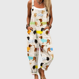 Daisy | Puppy Print Jumpsuit