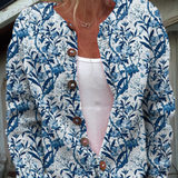Tiverly | Vintage Floral Button-Front Cardigan