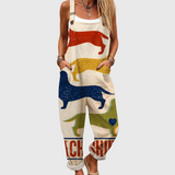 Daisy | Dachshund Print Jumpsuit