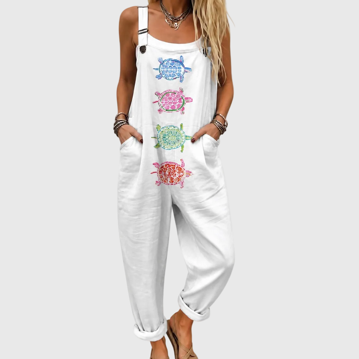 Marina | Turtle Print Jumpsuit
