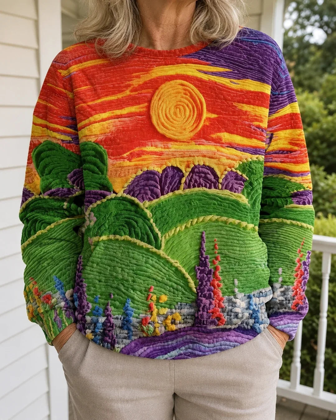 Ravella | Sunburst Landscape Sweater
