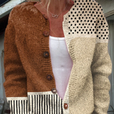 Eloise | Vintage Patchwork Knit Cardigan Sweater