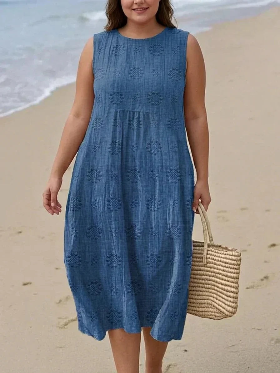 Wilhelmina | Women's Sleeveless Midi Dress