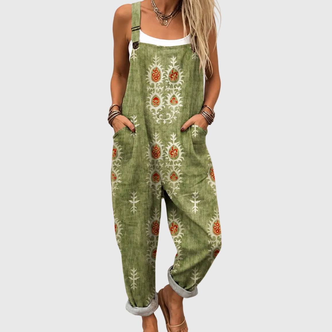 Rosalind | Folk Print Overalls