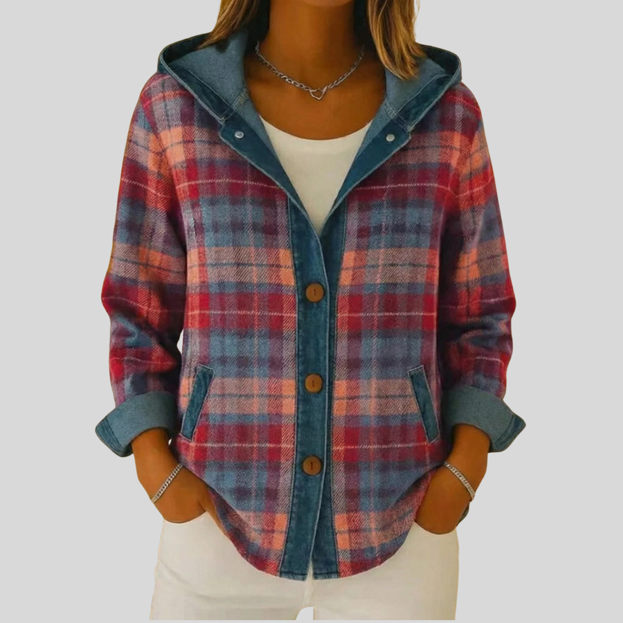 Kellaway | Hooded Plaid Shacket