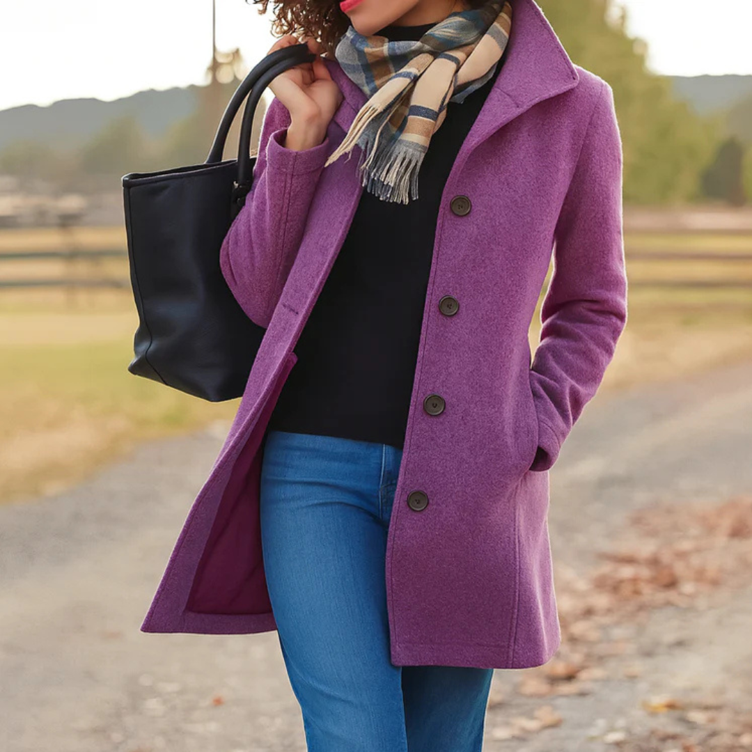 Adriana | Women's Timeless Wool-Blend Coat