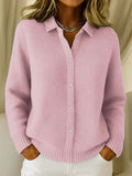 Katrina | Textured Knit Button Cardigan