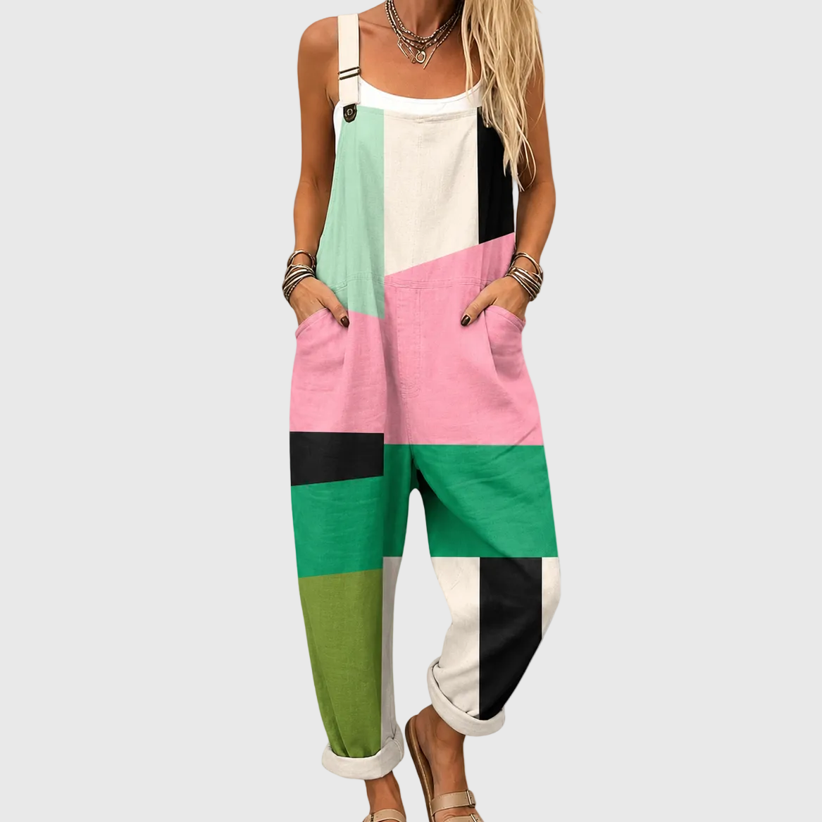 Nora | Color Block Jumpsuit