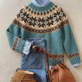 Vellaro | Chic Vintage Nordic Knit Sweater