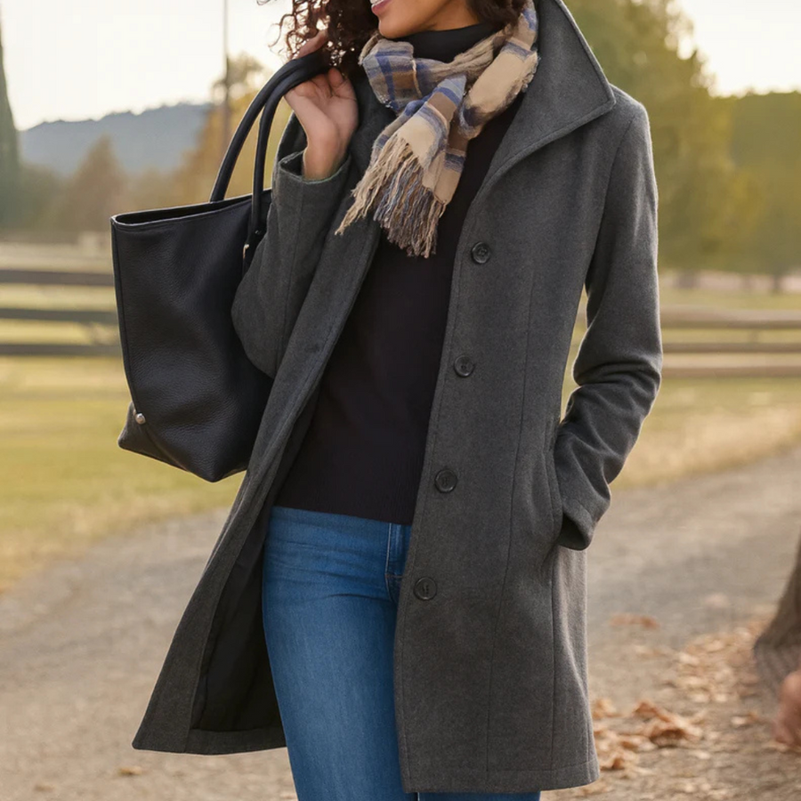 Adriana | Women's Timeless Wool-Blend Coat