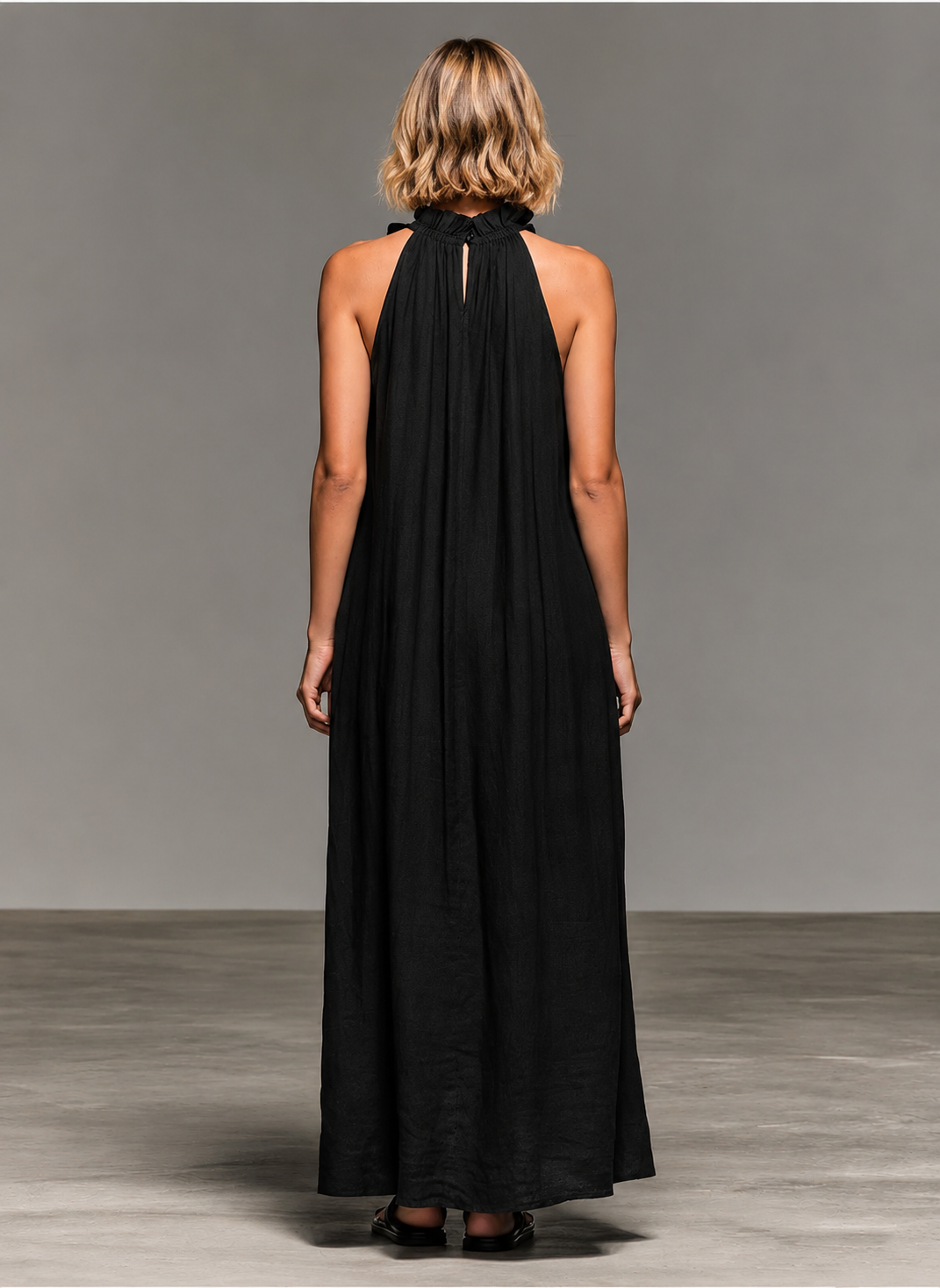 Emma | Sleeveless Ruffle Maxi Dress for Warm Weather