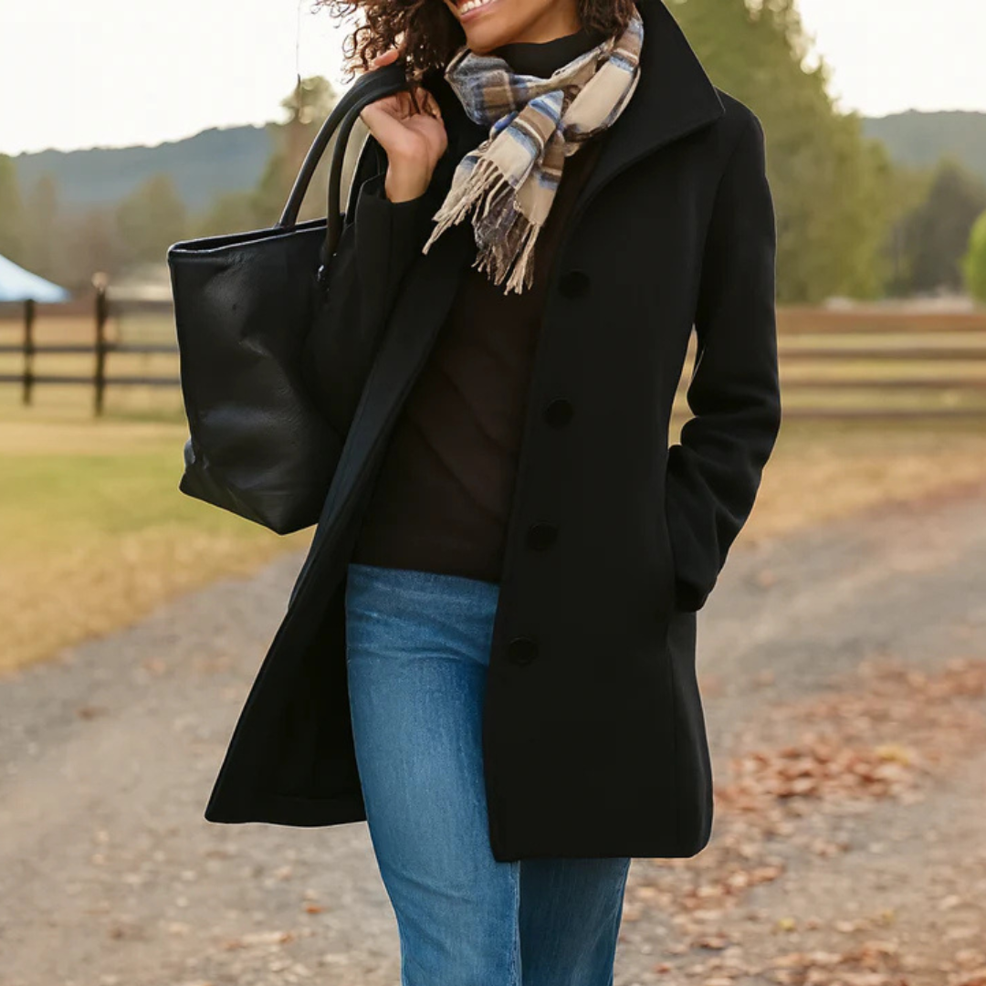 Adriana | Women's Timeless Wool-Blend Coat