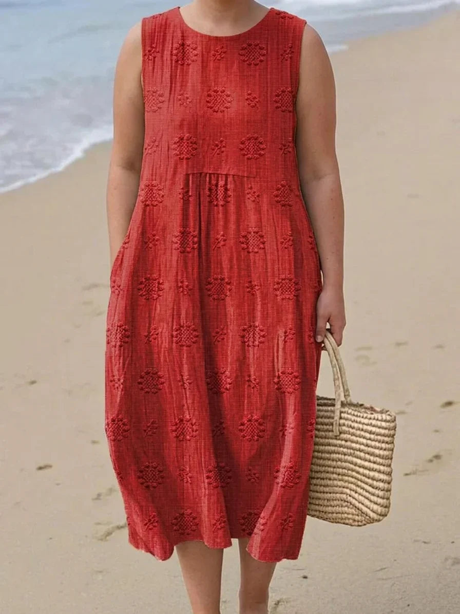 Wilhelmina | Women's Sleeveless Midi Dress