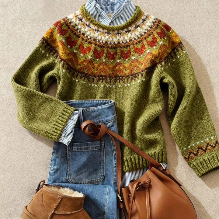 Ardent | Classic Vintage Nordic Knit Sweater