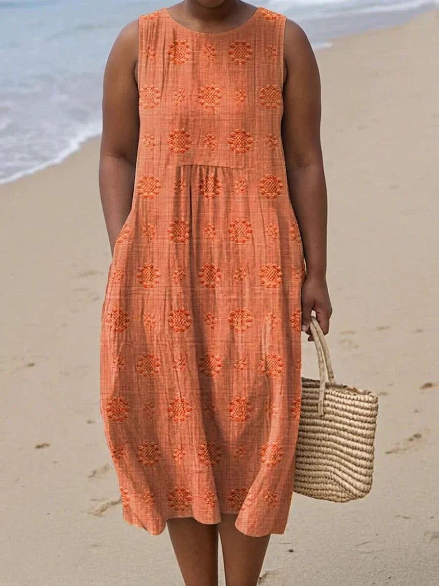 Wilhelmina | Women's Sleeveless Midi Dress