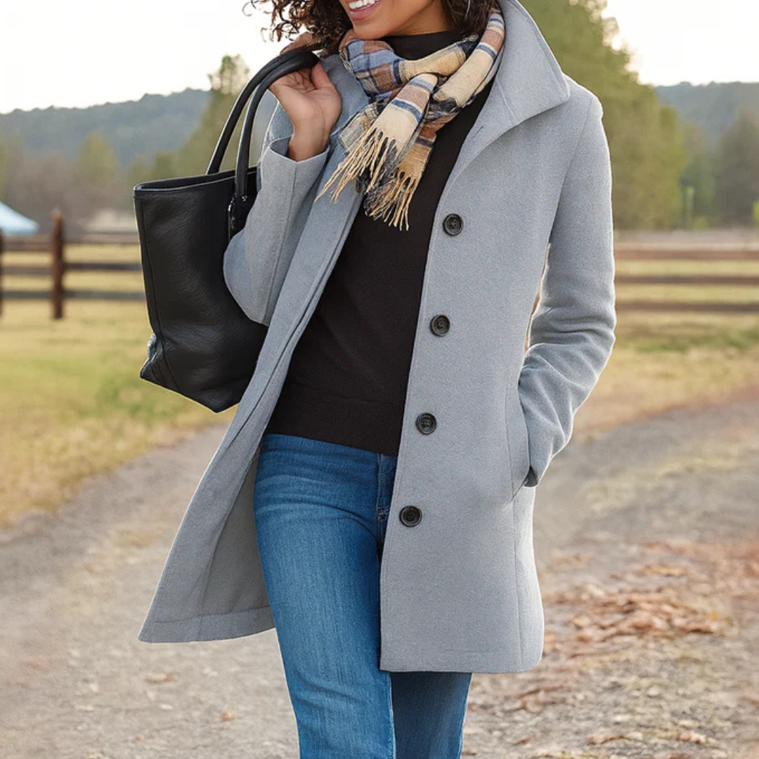 Adriana | Women's Timeless Wool-Blend Coat