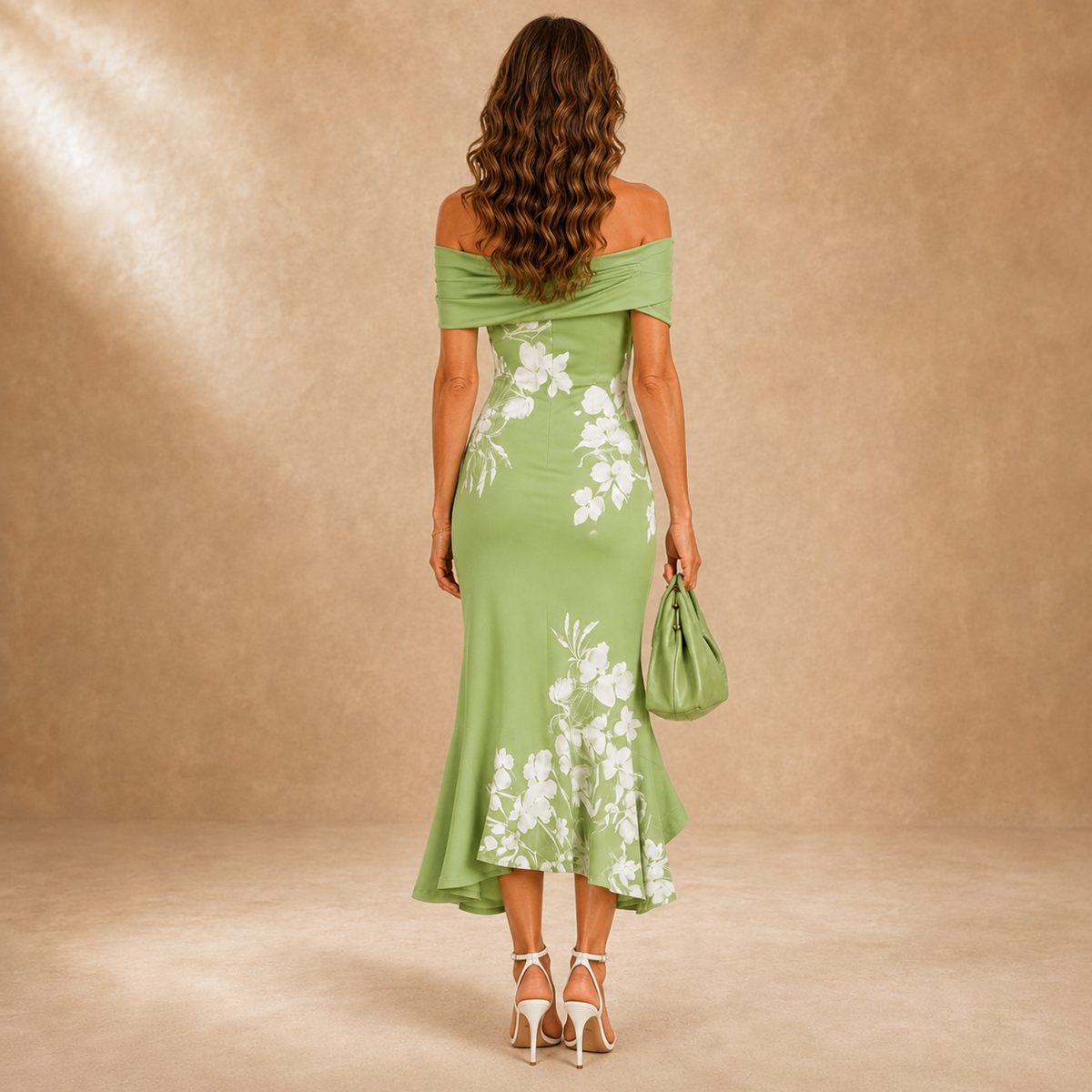 Flora | Floral Contour Midi Dress